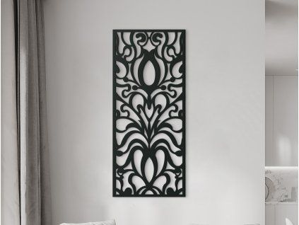 Panel na stenu Exotické kvety (Dimensions du tableau 89 x 38 cm, Couleur du tableau Anthracite)