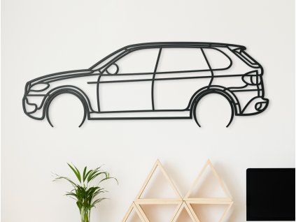 Décoration murale BMW X5 E70 (Couleur du tableau Gris, Dimensions du tableau 21 x 60 cm)