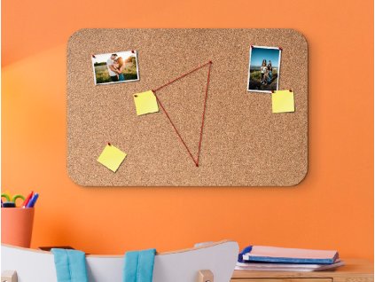 Zaoblená korková nástenka (Dimensions du tableau 47 x 72 cm)