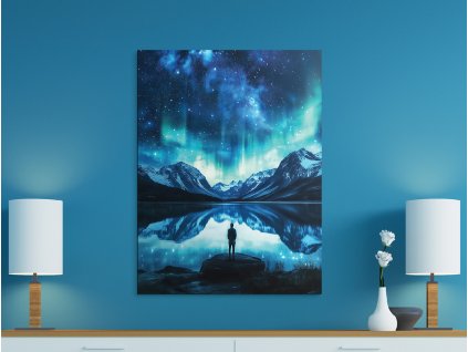 Obraz Žiara nad horizontom (Format du tableau A1, Couleur du cadre Sans cadre, Finition 3D)