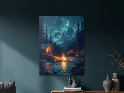 71253 obraz ticho pod horami format du tableau a1 couleur du cadre sans cadre finition 3d