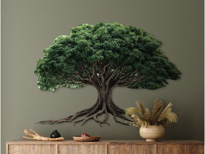 Arbre de vie Puissance (Dimensions du tableau 31 x 44 cm, Finition Mate)