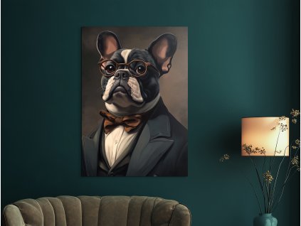 Obraz Pán buldoček (Format du tableau A1, Couleur du cadre Sans cadre, Finition 3D)