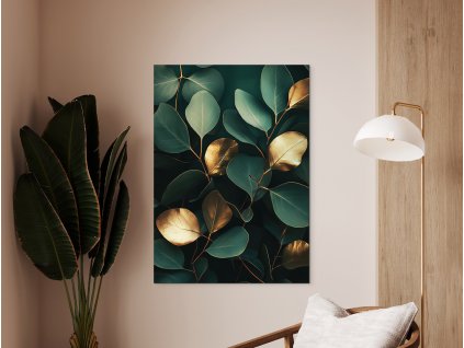 Obraz Zlatý eukalyptus (Format du tableau A1, Couleur du cadre Sans cadre, Finition 3D)