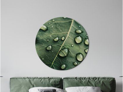 Tableau rond Rosa (Dimensions du tableau 33 x 33 cm, Finition Mate)