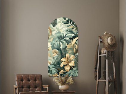 Tableau pour mur Arc tropical (Dimensions du tableau 62 x 31 cm, Finition Mate)