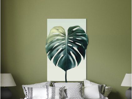 Tableau Feuille de monstera (Dimensions du tableau 33,5 x 22 cm, Finition Mate)