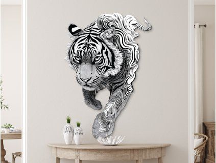 Tableau mural Tigre (Dimensions du tableau 49 x 34 cm, Finition Mate)