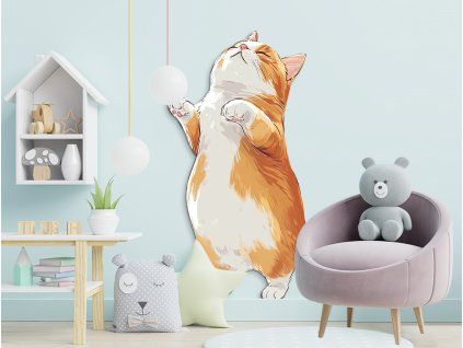 Tableau mural Adorable chaton (Dimensions du tableau 49 x 32 cm, Finition Mate)