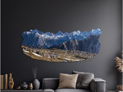 Obraz Talianske Alpy (Dimensions du tableau 58 x 140 cm, Finition 3D)