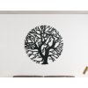 Tableau rond en bois Arbre