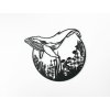Tableau en bois pour mur Baleine