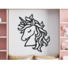 Sticker mural pour chambre d'enfant Licorne rêveuse