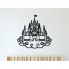 Sticker mural pour chambre d'enfant Château de conte de fées