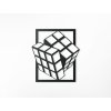 Tableau 3D en bois Rubik's cube