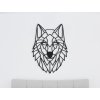 Sticker mural 3D Loup polygonal