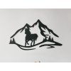 Sticker mural 3D Cheval au galop
