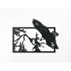 Tableau en bois Aigle en vol