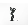 Sticker mural en bois Golfeur