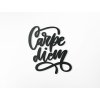 Inscription murale en bois Carpe diem
