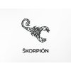 Sticker mural signe Scorpion