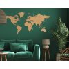 Carte du monde murale en bois
