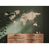 Carte du monde murale en bois