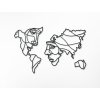 Carte du monde artistique murale – Deux visages