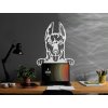 Tableau en bois mural Dobermann