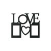 Cadre photo en bois Love avec cœur