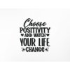 Inscription murale en bois Choose positivity