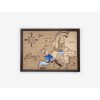 Carte de voyage en bois Europe