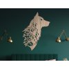 Décoration en bois Loup dans les buissons
