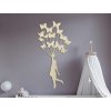 Sticker pour chambre d’enfant Fille avec papillons