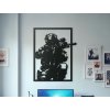 Tableau mural en bois Soldat