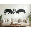Décoration murale en bois Combat de cerfs
