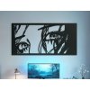 Tableau mural en bois Yeux