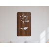 Tableau en bois mural Rose