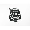 Décoration en bois Maillot de hockey sur mesure