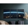Tableau en trois parties Lumières de la Terre