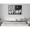Viacdielny obraz Deň a Noc (Dimensions du tableau 61,5 x 89 cm, Couleur du tableau Anthracite)