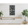 Drevený panel na stenu Kvety (Dimensions du tableau 89 x 46,5 cm, Couleur du tableau Anthracite)