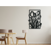 Drevený obraz Tulipány (Dimensions du tableau 89 x 64 cm, Couleur du tableau Anthracite)