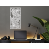Obraz z dreva Palmové listy (Dimensions du tableau 89 x 45 cm, Couleur du tableau Anthracite)