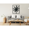 Minimalistický obraz Kvet (Dimensions du tableau 82 x 65 cm, Couleur du tableau Anthracite)