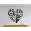 Drevená nálepka Strom v srdci (Dimensions du tableau 65 x 66 cm, Couleur du tableau Anthracite)