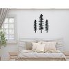 Dekorácia na stenu Tri stromy (Dimensions du tableau 89 x 71 cm, Couleur du tableau Anthracite)