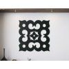 Vyrezávaná drevená mandala Štvorec (Dimensions du tableau 65 x 64,5 cm, Couleur du tableau Anthracite)