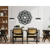3D drevená mandala Kvet (Dimensions du tableau 89 x 89 cm, Couleur du tableau Anthracite)