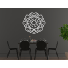 3D drevená mandala Kvet (Dimensions du tableau 89 x 89 cm, Couleur du tableau Anthracite)